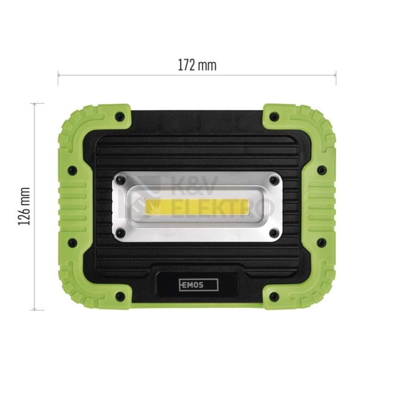 Obrázek produktu Pracovní nabíjecí LED svítidlo EMOS P4534 5W 600lm Li-Ion 3000mAh 9