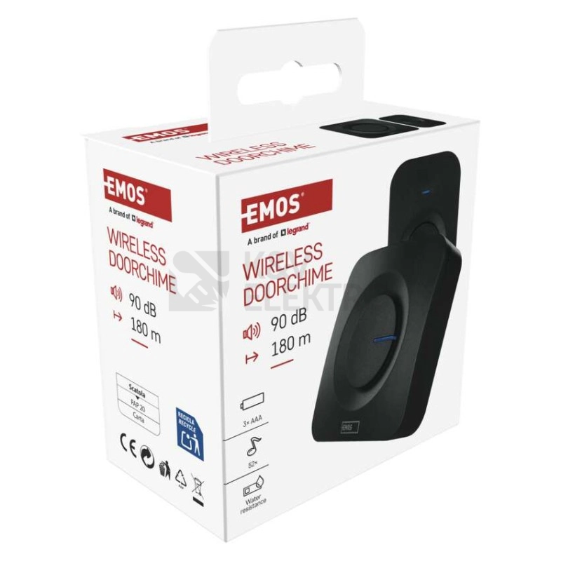 Obrázek produktu Domovní bezdrátový zvonek EMOS P5728 6