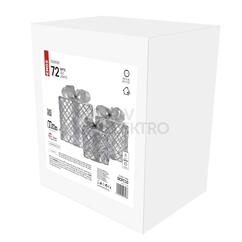 Obrázek produktu LED dárky EMOS DCFC10 ZY2235 230V studená bílá s časovačem 6