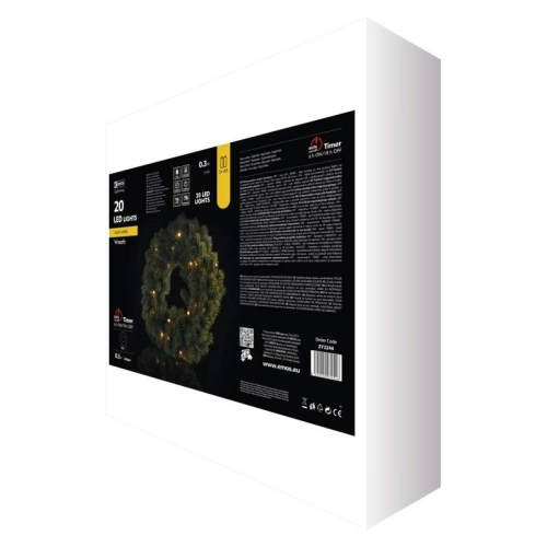 LED vánoční věnec EMOS DCTW05 ZY2244 2xAA vnitřní použití teplá bílá (obrázek 4)