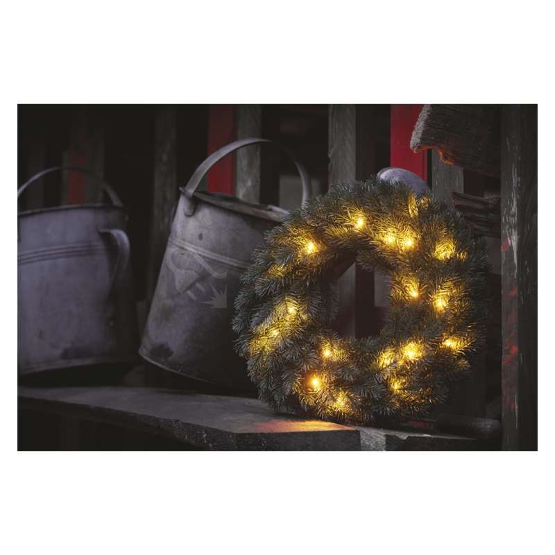 Obrázek produktu LED vánoční věnec EMOS DCTW05 ZY2244 2xAA vnitřní použití teplá bílá 9