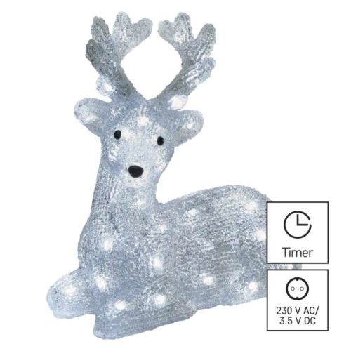 LED vánoční jelínek EMOS DCFC06 ZY2275 230V studená bílá s časovačem (obrázek 9)