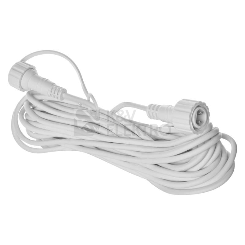 Obrázek produktu Profi prodlužovací kabel EMOS Connecting D2ZW01 ZY2280 10m pro spojovací LED vánoční řetězy bílý 6