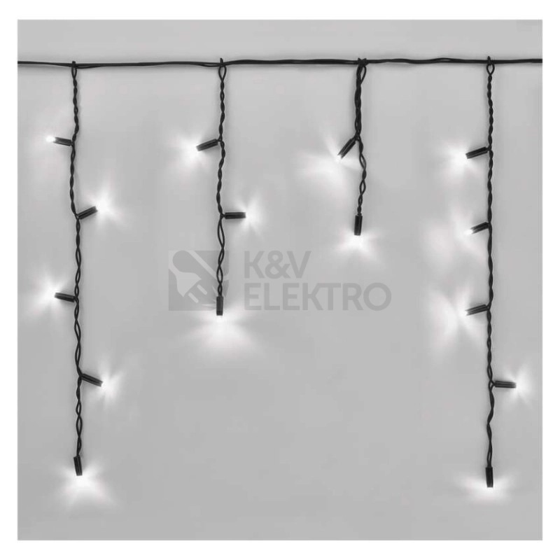 Obrázek produktu Propojovací vánoční řetěz bez zdroje EMOS Connecting D2CC03 ZY2287 50LED krápníky 3m studená bílá částečně blikající 12