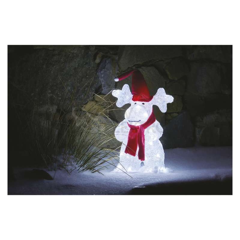 Obrázek produktu LED vánoční sob EMOS DCFC08 ZY2292 34,5cm venkovní studená bílá časovač 11