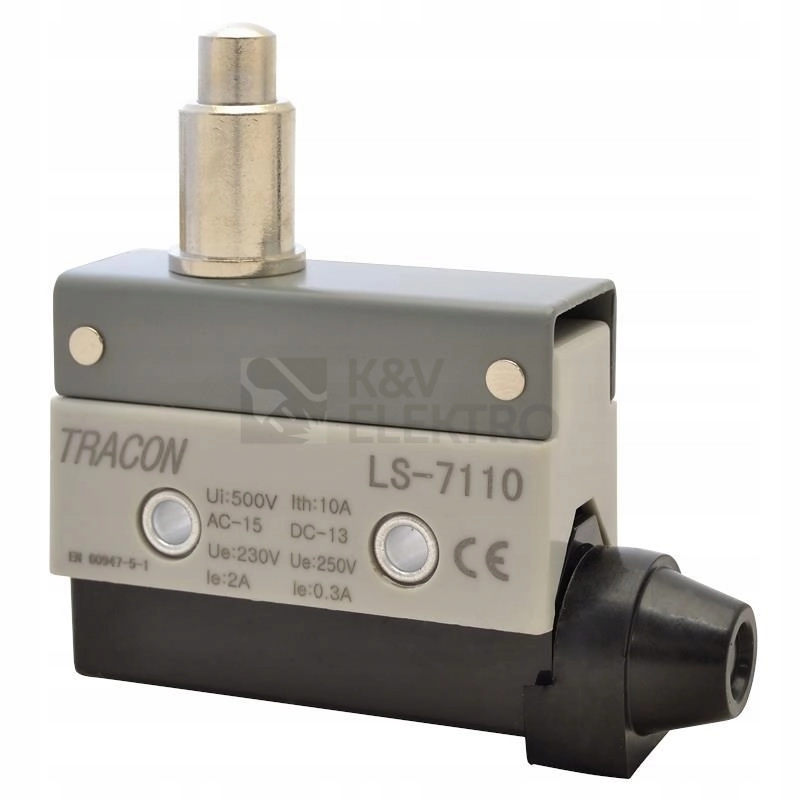 Obrázek produktu Koncový spínač TRACON LS7110 1CO 2A/230V 0