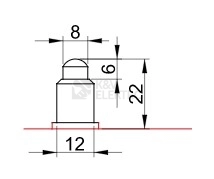 Obrázek produktu Koncový spínač TRACON LS7110 1CO 2A/230V 4