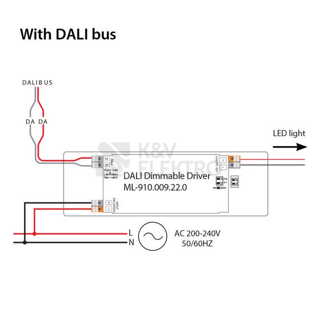 Obrázek produktu Stmívatelný DALI driver 30W 57V DALI McLED ML-910.009.22.0 7