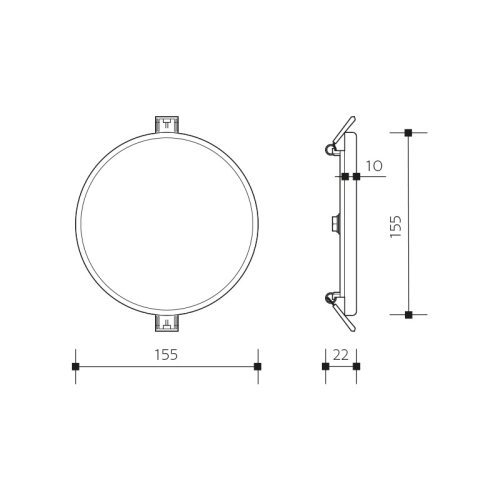 LED podhledové svítidlo Panlux ROUND 12W IP66 3000K PN14100007 (obrázek 6)