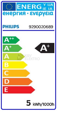 Obrázek produktu LED žárovka E27 Philips A60 5W (40W) teplá bílá (2700K) stmívatelná 2