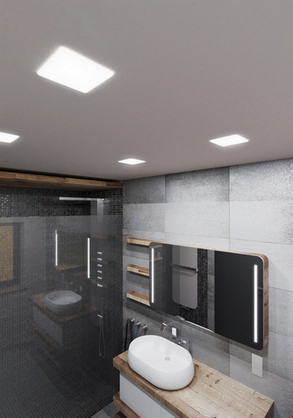 LED podhledové svítidlo Panlux SQUARE 18W IP66 3000K stmívatelné PN14100020