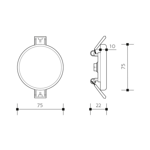 LED podhledové svítidlo Panlux ROUND 6W IP66 4000K PN14300006