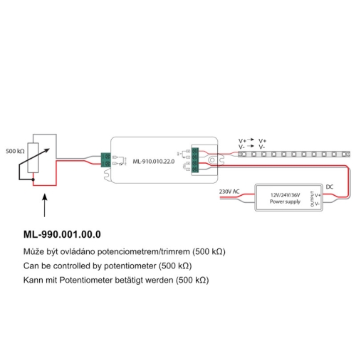 Stmívač 0/1-10V McLED ML-910.010.22.0