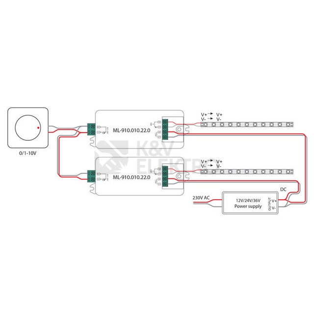 Obrázek produktu Stmívač 0/1-10V McLED ML-910.010.22.0 1