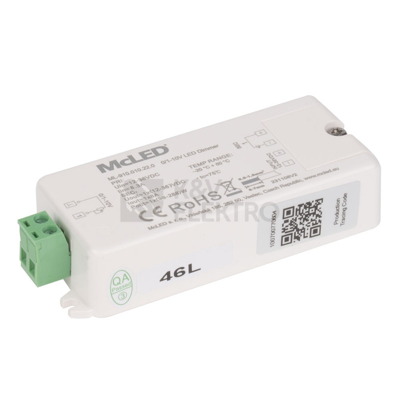 Obrázek produktu Stmívač 0/1-10V McLED ML-910.010.22.0 3