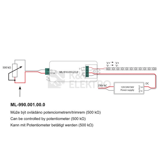 Obrázek produktu Stmívač 0/1-10V McLED ML-910.010.22.0 6