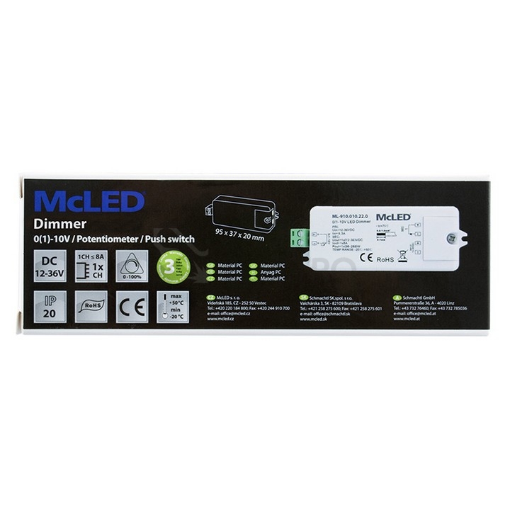 Obrázek produktu Stmívač 0/1-10V McLED ML-910.010.22.0 9