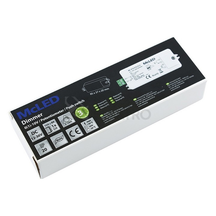 Obrázek produktu Stmívač 0/1-10V McLED ML-910.010.22.0 10