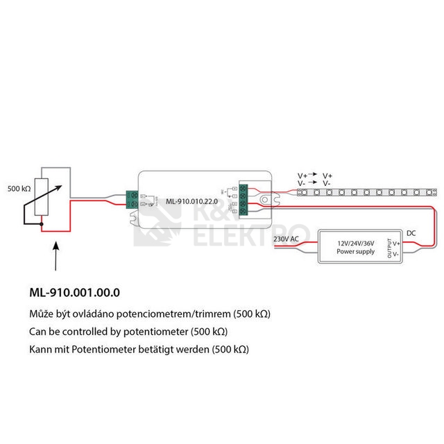 Obrázek produktu Stmívač 0/1-10V McLED ML-910.010.22.0 12