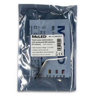 Dotykový spínač/stmívač McLED pásku do hliníkových profilů 12/24V ML-113.002.02.0 (obrázek 8)