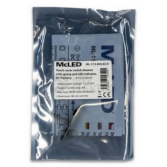 Obrázek produktu Dotykový spínač/stmívač McLED pásku do hliníkových profilů 12/24V ML-113.002.02.0 6