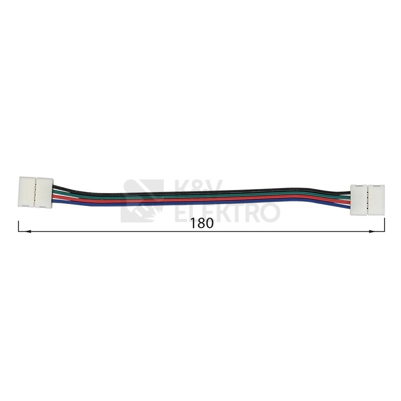 Obrázek produktu Spojovací konektor McLED pro RGB 10mm pásky 180mm ML-112.002.21.5 5