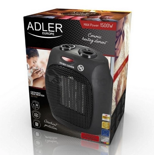 Obrázek produktu Teplovzdušný ventilátor 750/1500W Adler AD 7702 4