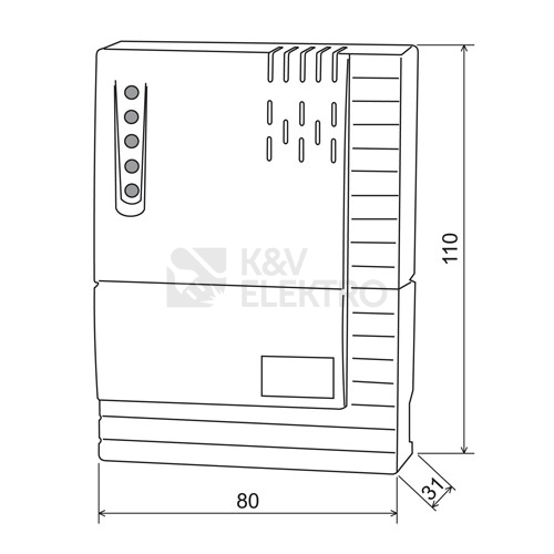 Obrázek produktu Bezdrátový termostat ELEKTROBOCK FRT7B2 5