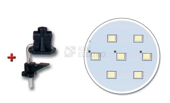 Obrázek produktu LED stolní lampa Ecolite ADEPT L50164-LED/CR 8W 4000K černá 2