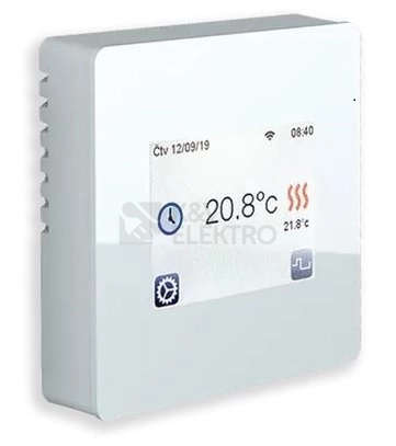 Obrázek produktu Termostat podlahový dotykový Fenix TFT WiFi 4200143 bílý 0