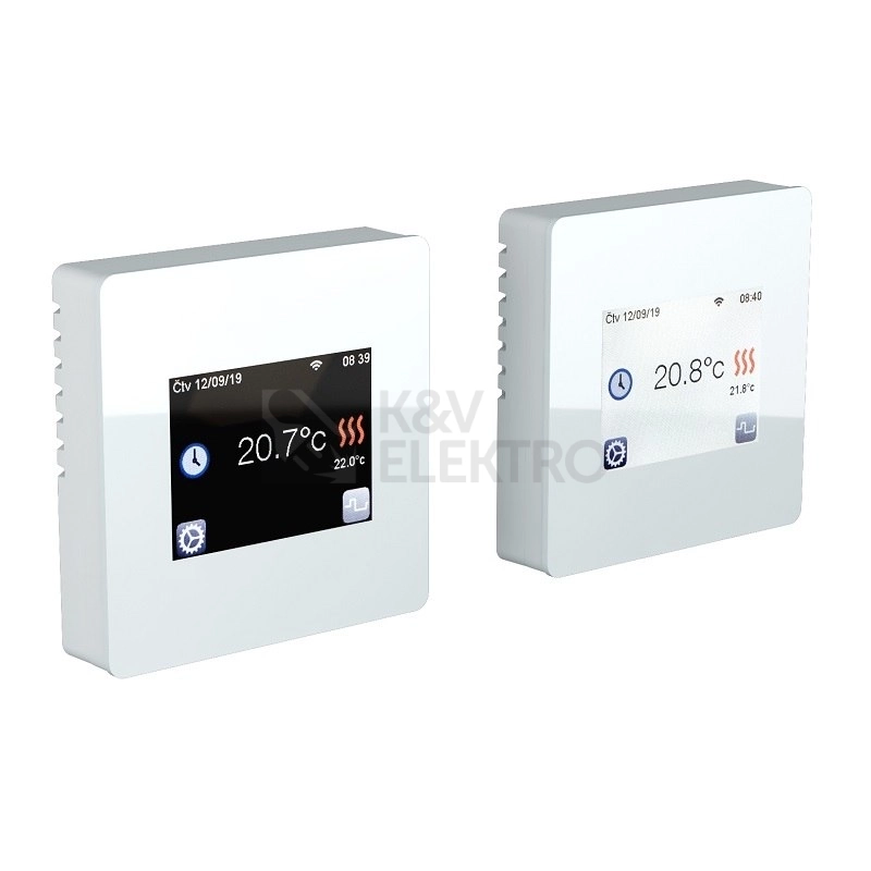 Obrázek produktu Termostat podlahový dotykový Fenix TFT WiFi 4200143 bílý 1