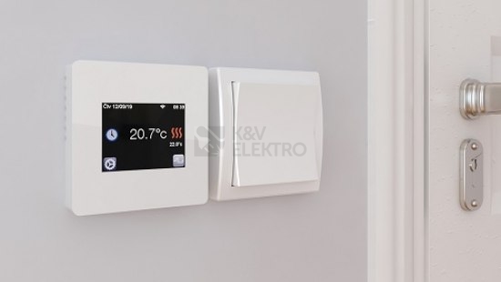 Obrázek produktu  Termostat podlahový dotykový Fenix TFT WiFi 4200143 bílý 2