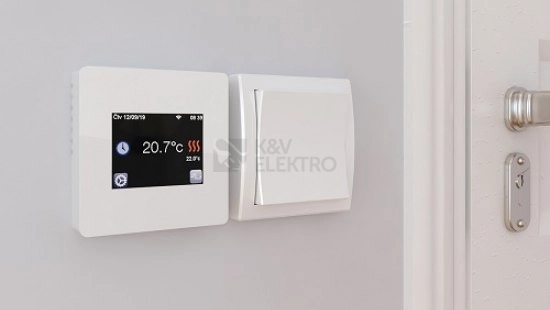 Obrázek produktu Termostat podlahový dotykový Fenix TFT WiFi 4200143 bílý 2