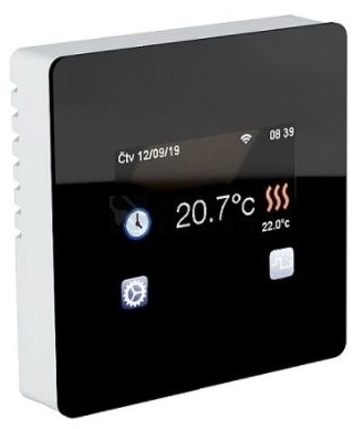 Obrázek produktu Termostat podlahový dotykový Fenix TFT WiFi 4200142 černý 0