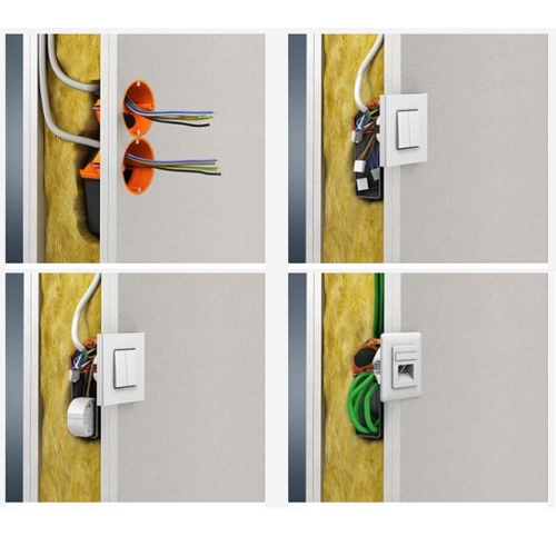 Krabice do sádrokartonu KAISER Econ Flex 9268-94 pro elektronické komponenty