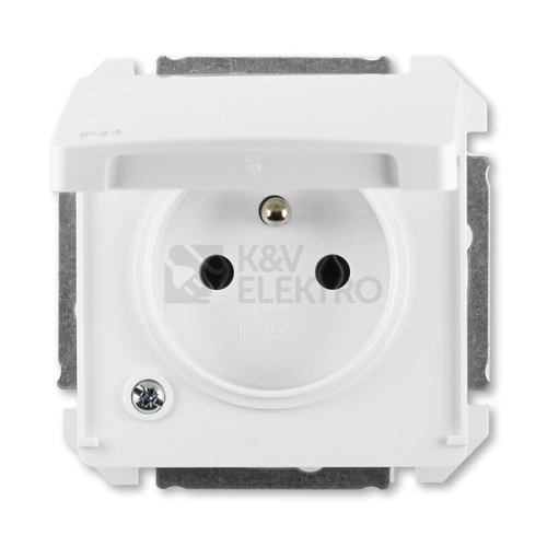 ABB Swing (L) zásuvka IP44 jasně bílá 5518G-A02989 B