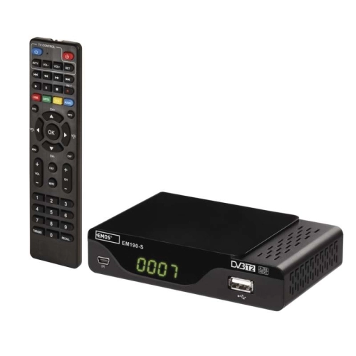 Set-top box EMOS EM190-S HD HEVC H265 (DVB-T2) J6014 s externím čidlem (obrázek 2)