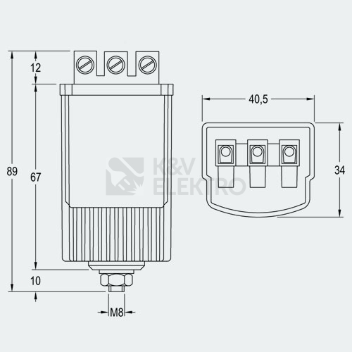 Obrázek produktu  Digitální zapalovač/startér ELT AVS 400-D 35-400W pro halogenidové a sodíkové výbojky 1