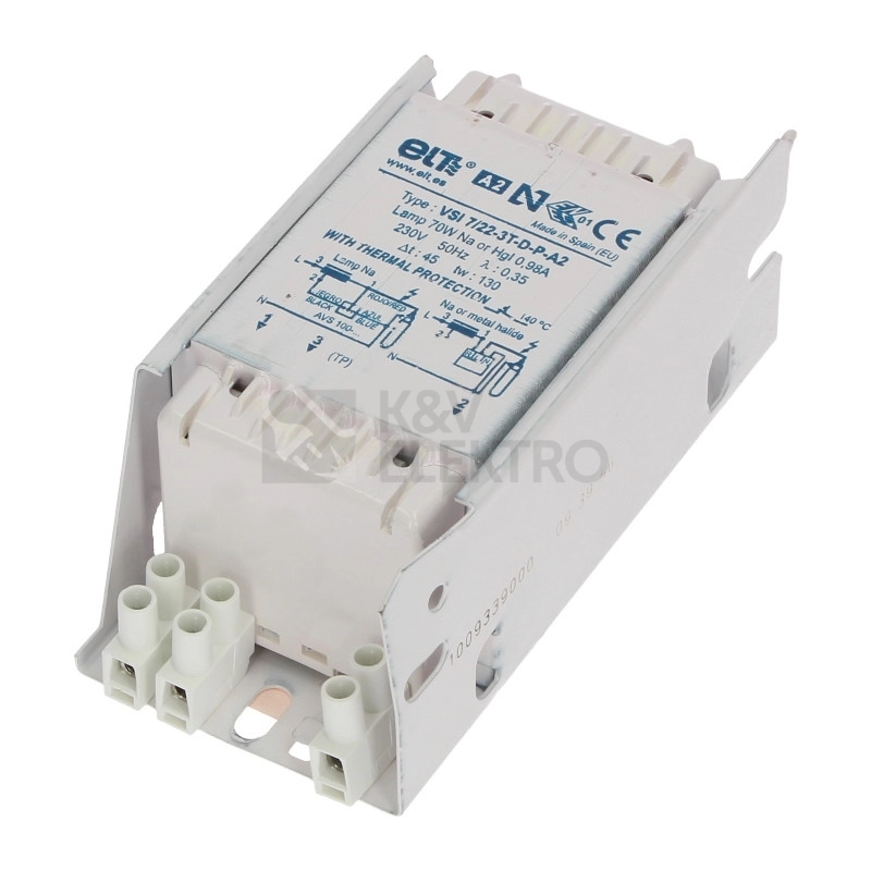 Obrázek produktu Tlumivka ELT VSI 7/22-3T-D-P-A2 70W
0