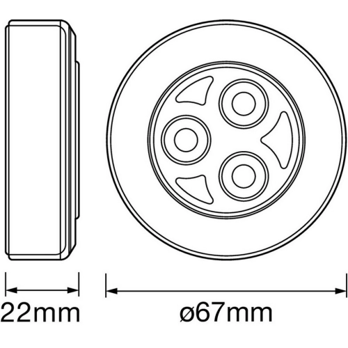 Nábytkové LED svítidlo LEDVANCE DOT-it Classic 3xAAA (obrázek 6)