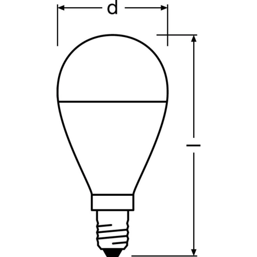 LED žárovka E14 OSRAM CL P FR 7W (60W) neutrální bílá (4000K), hruška (obrázek 8)