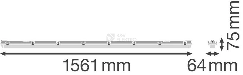 Obrázek produktu Zářivka LEDVANCE Damp Proof 150cm IP65 G13 pro LED trubici T8 2