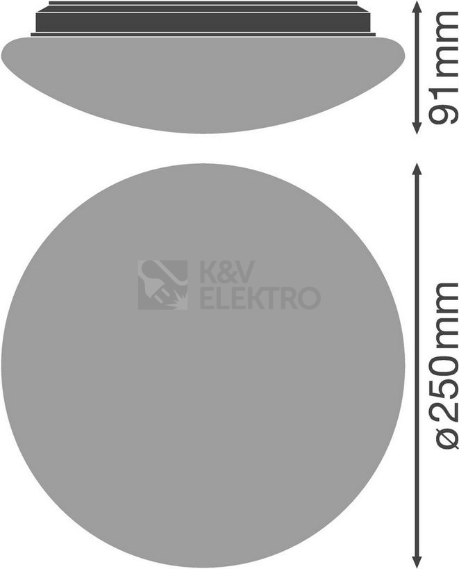 Obrázek produktu LED svítidlo LEDVANCE Surface Circular 250mm 13W/3000K teplá bílá IP44 s pohybovým čidlem 2