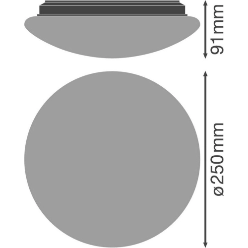 LED svítidlo LEDVANCE Surface Circular 250mm 13W/4000K neutrální bílá IP44 s pohybovým čidlem (obrázek 11)