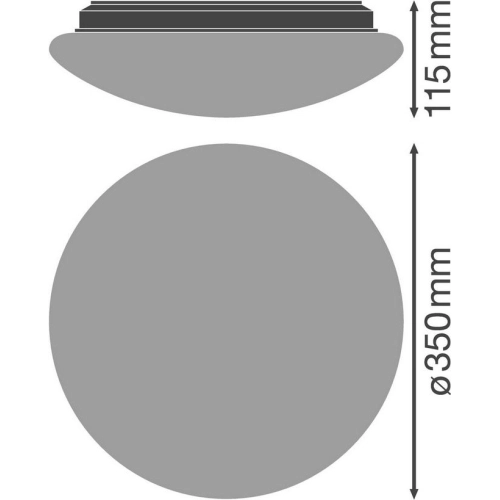 LED svítidlo LEDVANCE Surface Circular 350mm 18W/4000K neutrální bílá IP44 s pohybovým čidlem (obrázek 4)