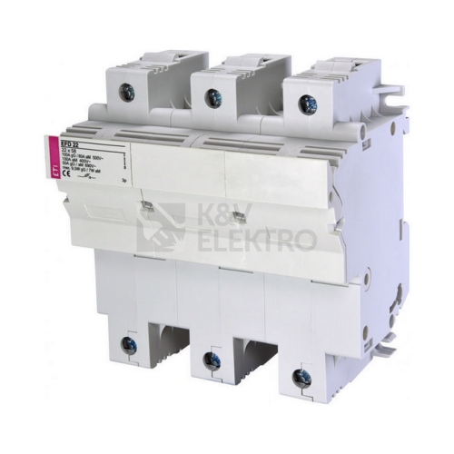 Pojistkový odpínač ETI EFD 22 3P 100A pro válcové pojistky 22x58 002570004