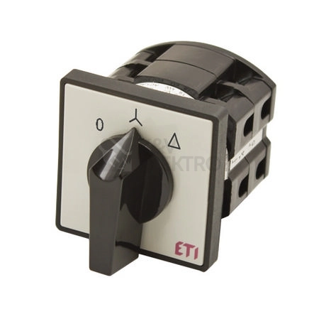 Obrázek produktu Vačkový spínač ETI CS 25 12 U 25A 4P hvězda/trojúhelník 0-Y-D 004773133 0