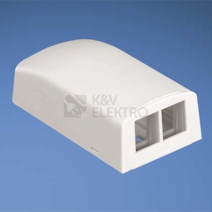 Obrázek produktu Zásuvka pro 2 moduly NetKey na omítku arkticky bílá PANDUIT NK2BXAW-A 0