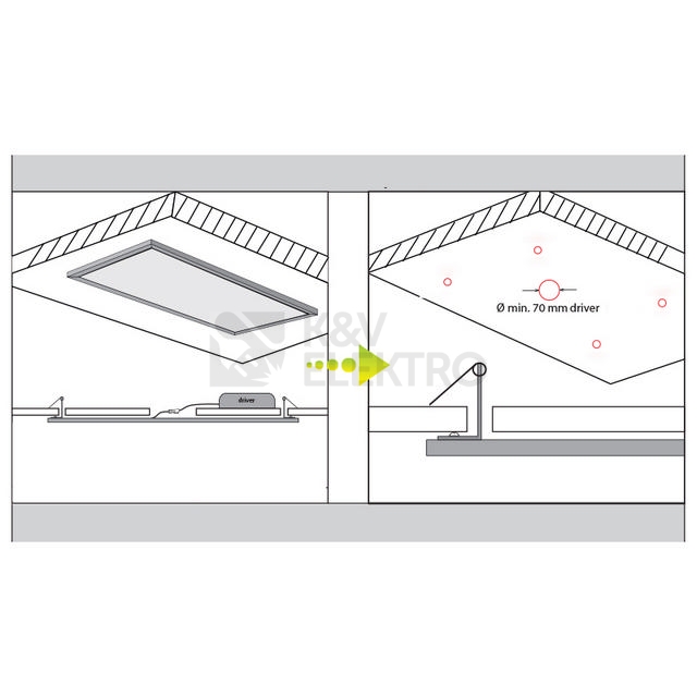 Obrázek produktu Sada k připevnění LED panelů McLED Office do podhledu ML-419.004.32.0 2