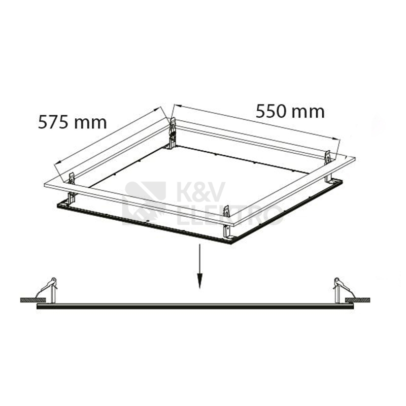 Obrázek produktu Sada k připevnění LED panelů McLED Office do podhledu ML-419.004.32.0 3